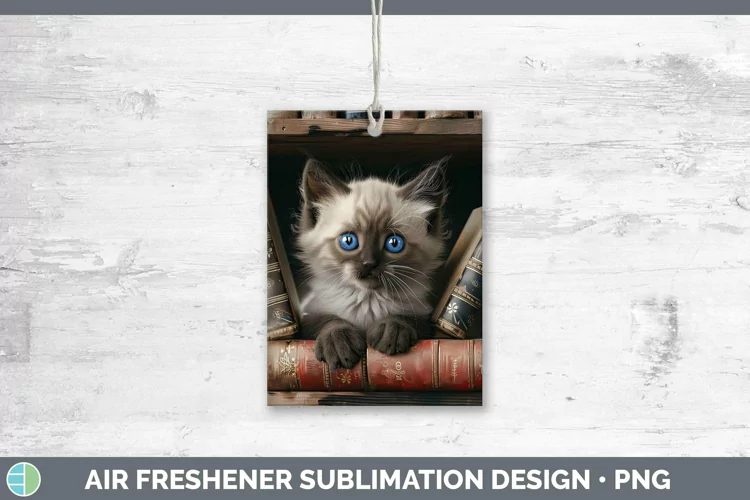 3D Books Balinese Air Freshener Sublimation Car Freshener De