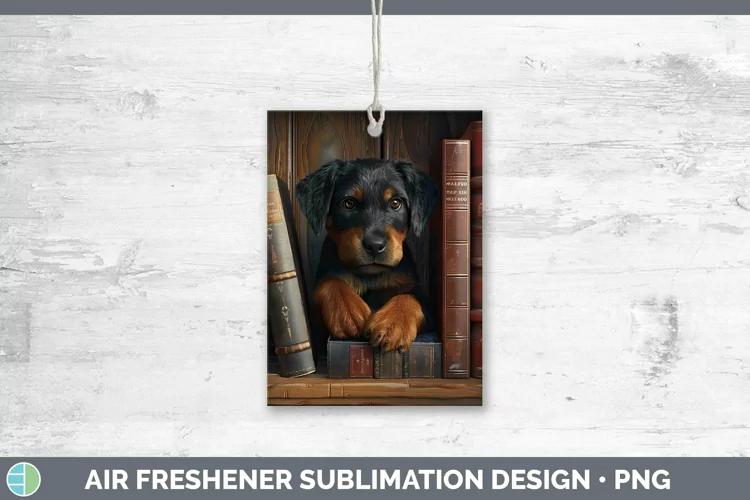 3D Books Beauceron Air Freshener Sublimation Car Freshener D
