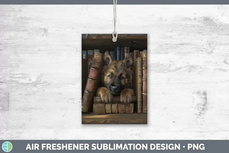 3D Books Belgian Tervuren Air Freshener Sublimation Car Fres