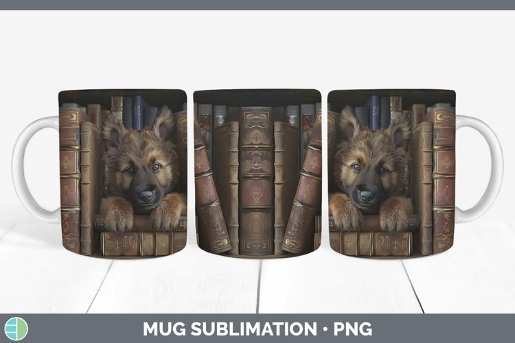 Gorgeous3D Books Mug Wrap design.