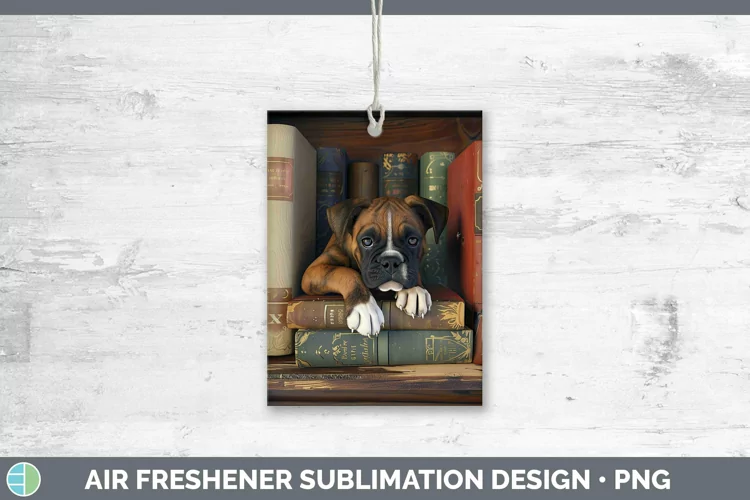 3D Books Boxer Air Freshener Sublimation Car Freshener Desig