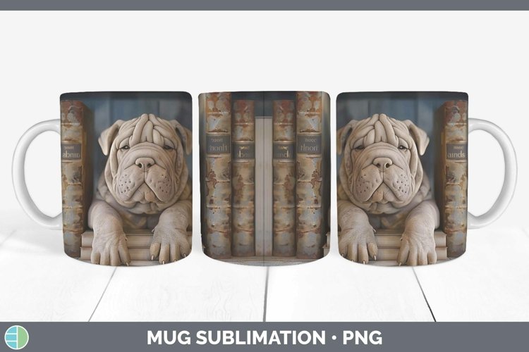 Gorgeous3D Books Mug Wrap design.