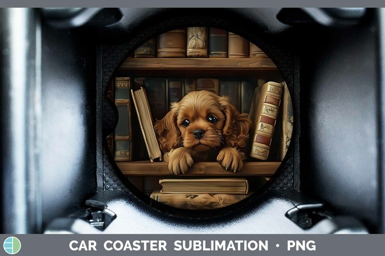 Gorgeous3D Books Car Coaster design.