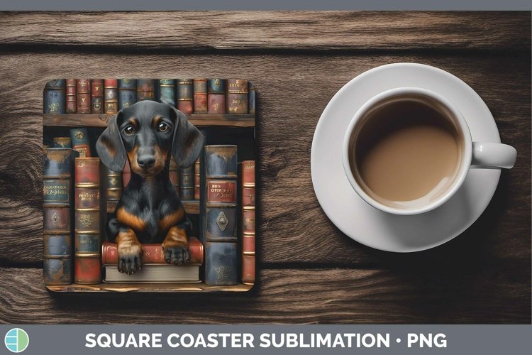 Gorgeous3D Books Square Coaster design.