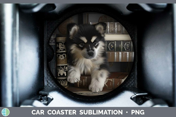 Gorgeous3D Books Car Coaster design.