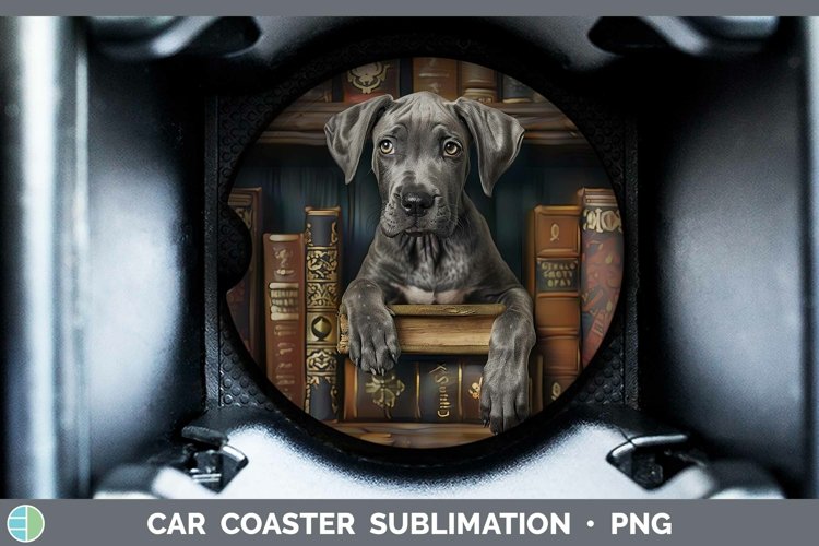 Gorgeous3D Books Car Coaster design.