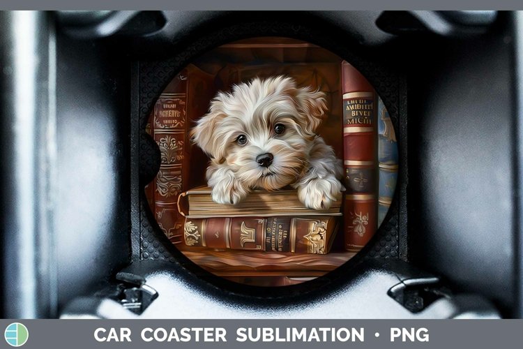 Gorgeous3D Books Car Coaster design.