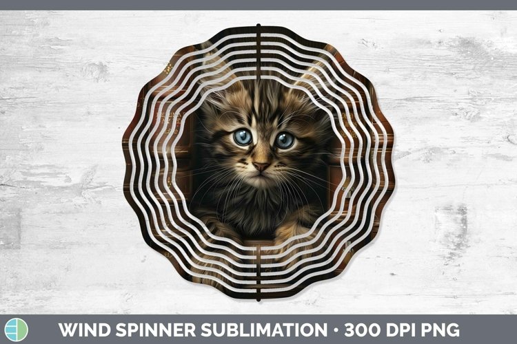3D Books Maine Coon Cat Wind Spinner Sublimation Spinner Des