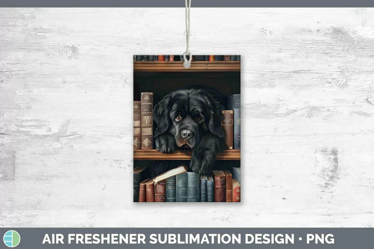 3D Books Newfoundland Air Freshener Sublimation Car Freshene
