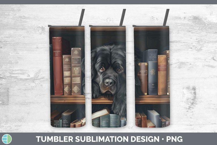 3D Books Newfoundland Tumbler Sublimation 20 oz Skinny Tumbl