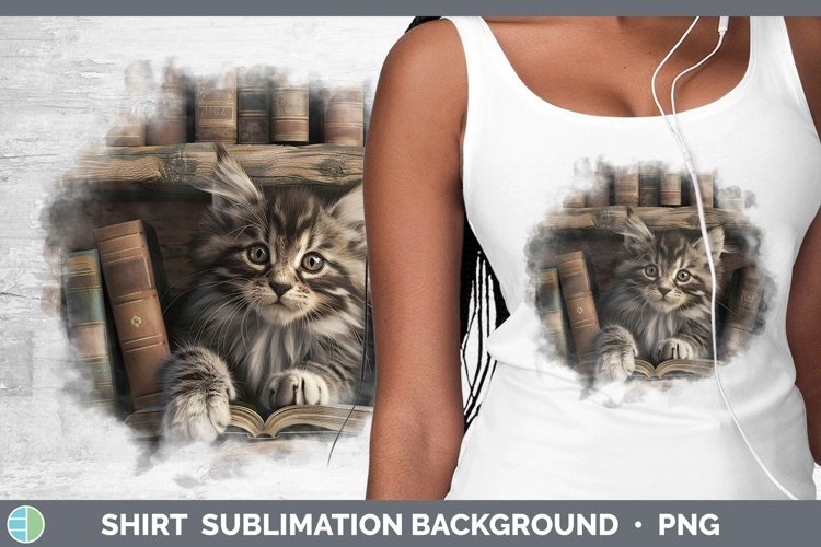 3D Books Norwegian Forest Cat Shirt Sublimation Sublimation