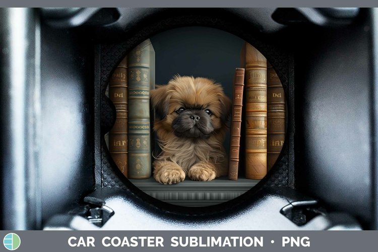 Gorgeous3D Books Car Coaster design.