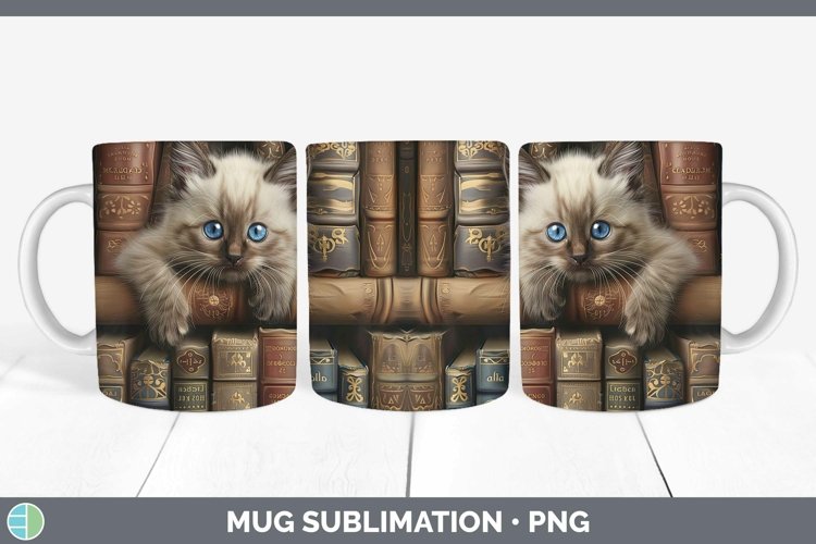 Gorgeous3D Books Mug Wrap design.