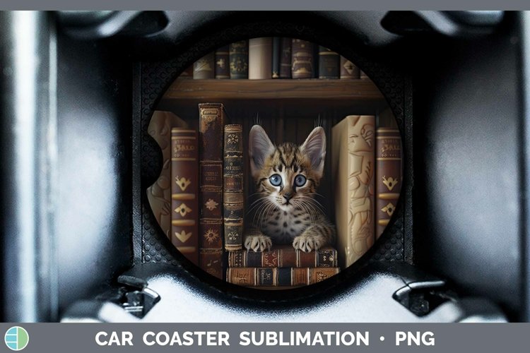 Gorgeous3D Books Car Coaster design.
