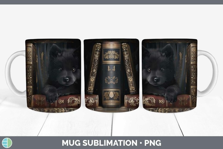 Gorgeous3D Books Mug Wrap design.