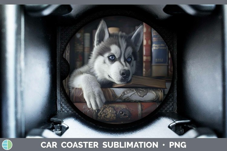 Gorgeous3D Books Car Coaster design.