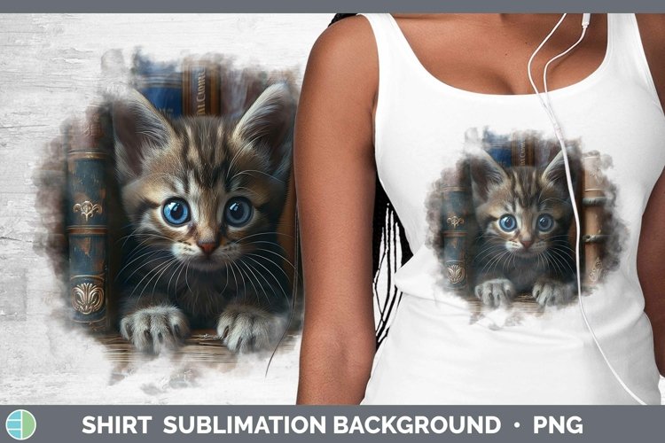 3D Books Singabura Cat Shirt Sublimation Sublimation Backgro