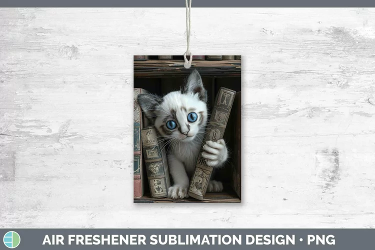 3D Books Snowshoe Air Freshener Sublimation Car Freshener De