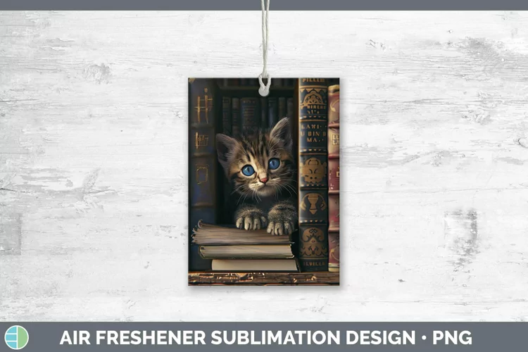 3D Books Sokoke Air Freshener Sublimation Car Freshener Desi