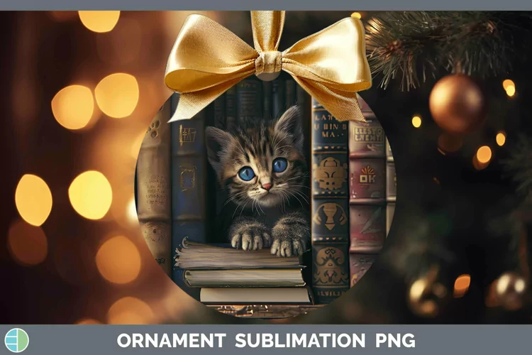 3D Books Sokoke Cat Ornament Sublimation Bauble Designs