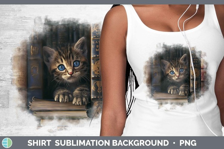 3D Books Sokoke Cat Shirt Sublimation Sublimation Background