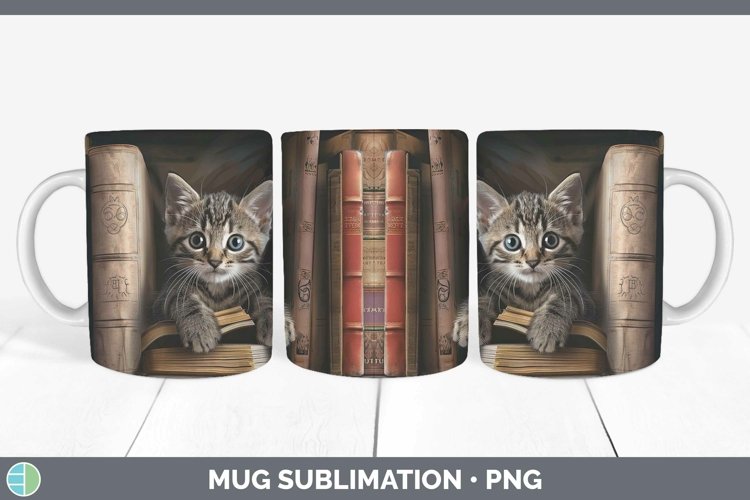 Gorgeous3D Books Mug Wrap design.