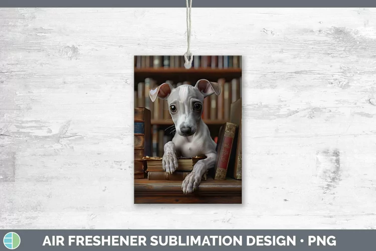 3D Books Whippet Air Freshener Sublimation Car Freshener Des