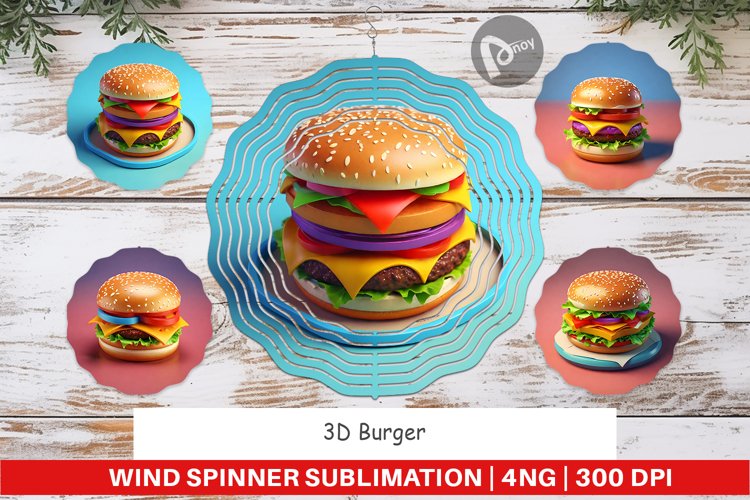 Wind Spinner 3D Burger