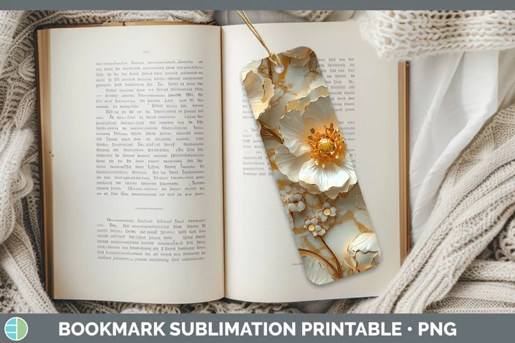 3D Buttercup Bookmark Sublimation Printable Designs