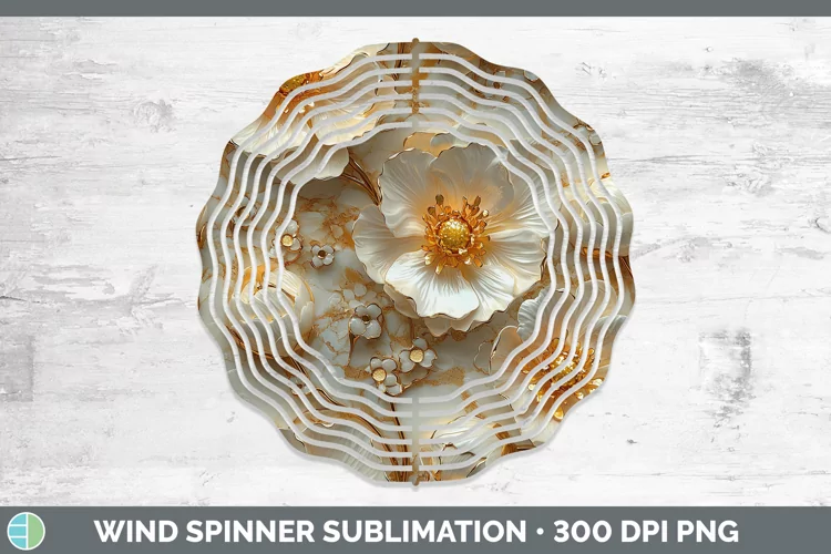 3D Buttercup Wind Spinner Sublimation Spinner Designs