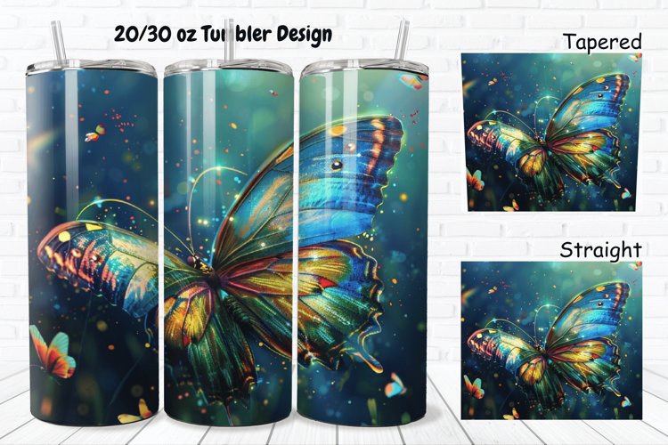 3D Butterfly Fantasy 20/30oz Skinny Tumbler