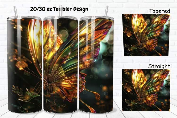 3D Butterfly Fantasy 20/30oz Skinny Tumbler