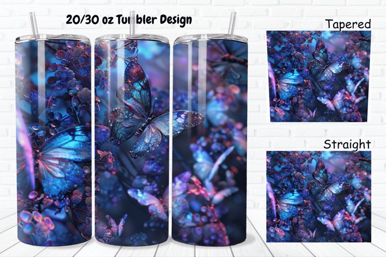 3D Butterfly Fantasy 20/30oz Skinny Tumbler