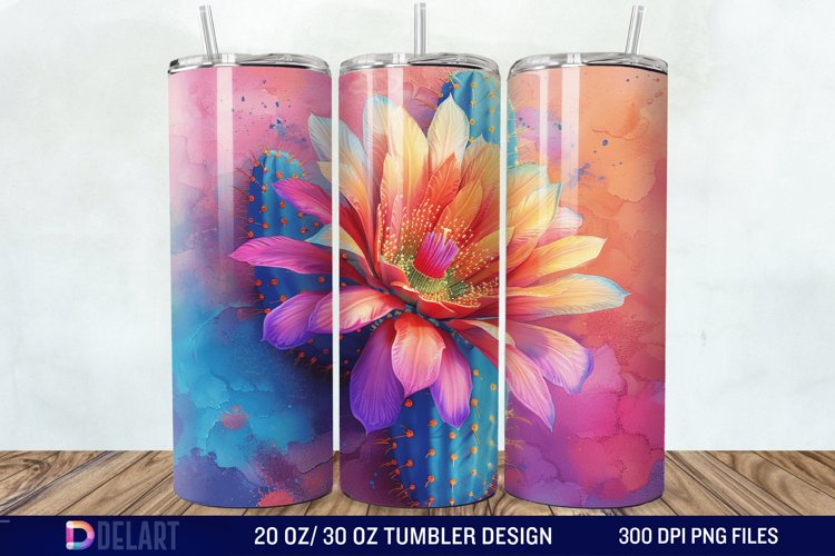 3D Cactus Tumbler Wrap example image 1