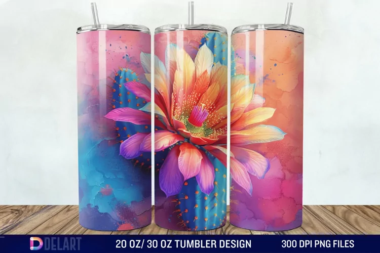 3D Cactus Tumbler Wrap