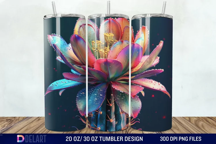 3D Cactus Tumbler Wrap