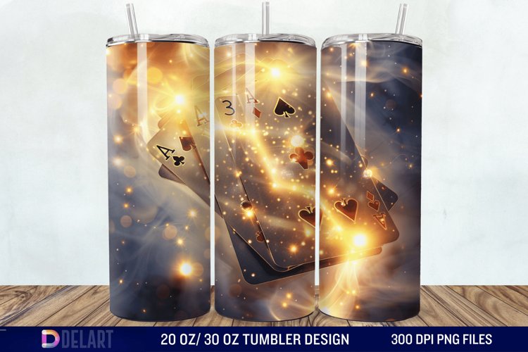 3D Cards Tumbler Wrap example image 1