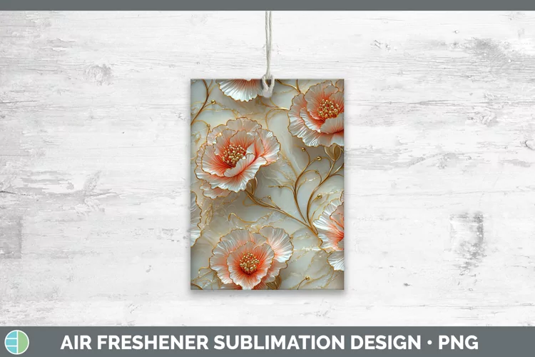 3D Carnation Air Freshener Sublimation Car Freshener Designs