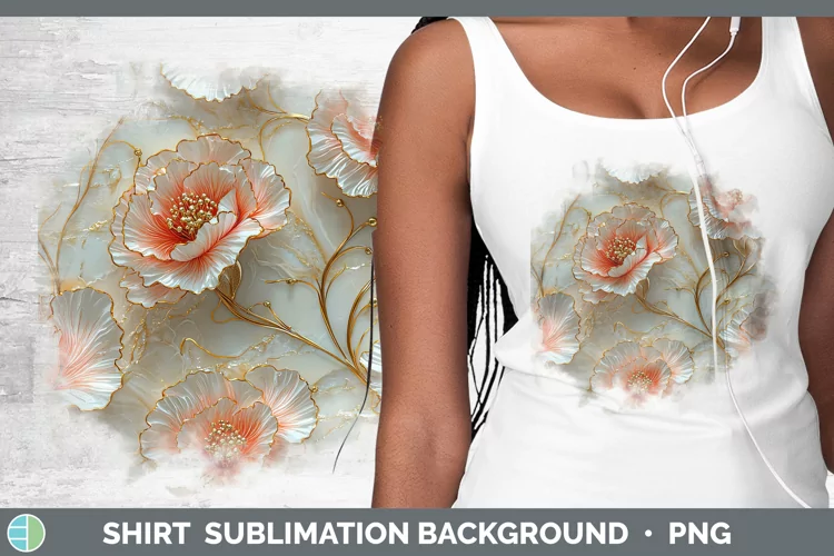 3D Carnation Shirt Sublimation Sublimation Background Design