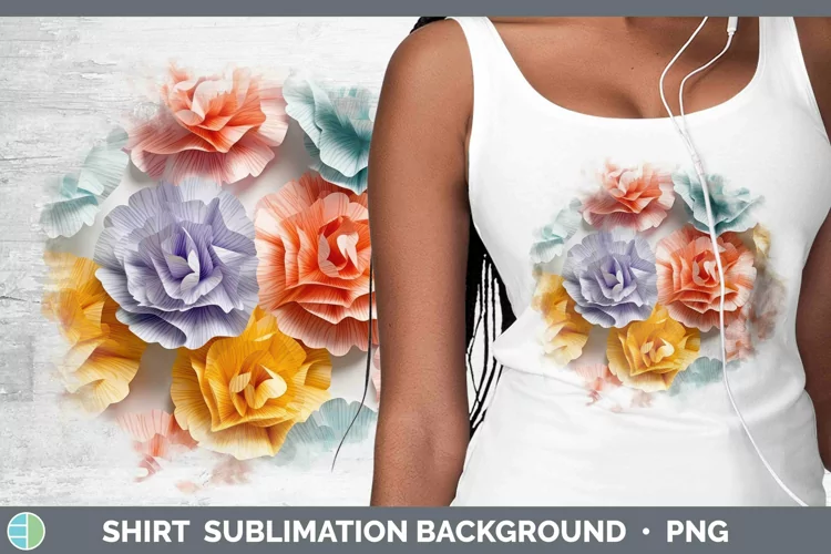 3D Carnation Shirt | Sublimation Sublimation Background Desi