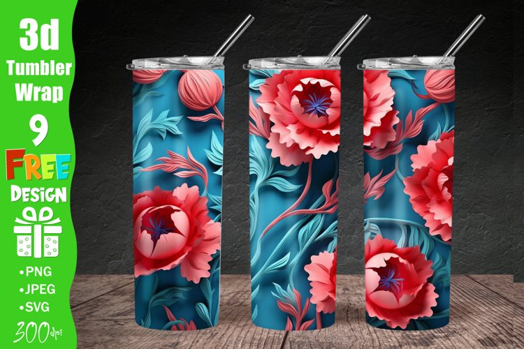 20 Oz Sublimation Tumbler Wrap Image 17
