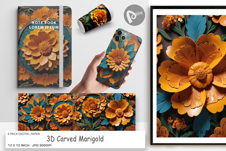 Marigold Clipart Image 2