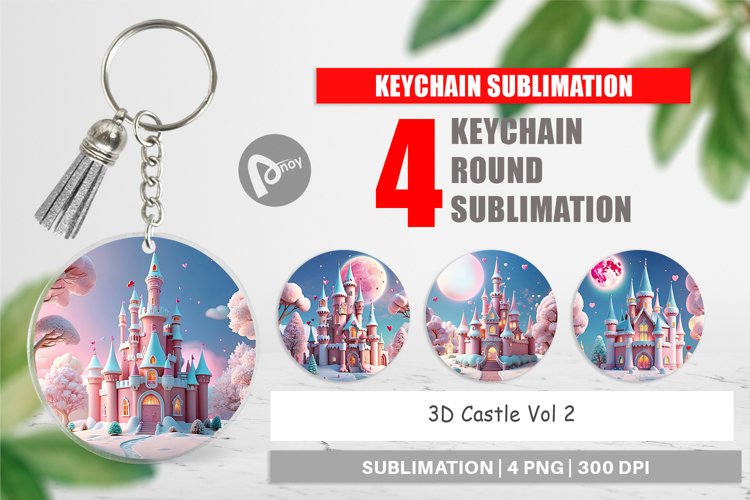 Keychain 3D Castle