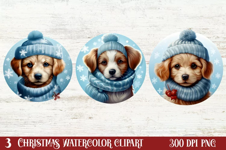 3D Christmas Dog Ornament, 3D Christmas Dog Ornaments