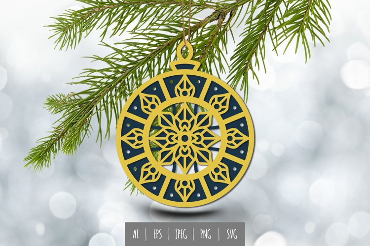 Christmas Ball Ornament Clipart Image 13