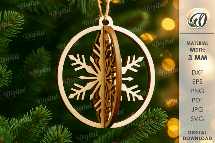 3D Christmas SVG Image 2