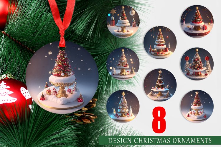 Christmas Ornaments 3D Tree Baubles