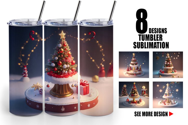 Christmas Tumbler Wrap Image 9