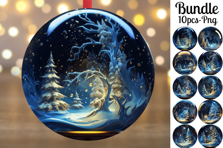 Christmas Ornament Sublimation Designs Image 23