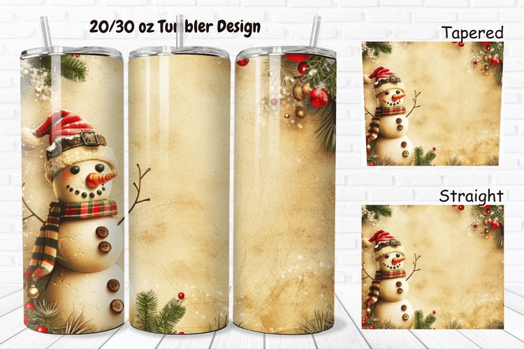 Christmas Snowman Clipart Image 14